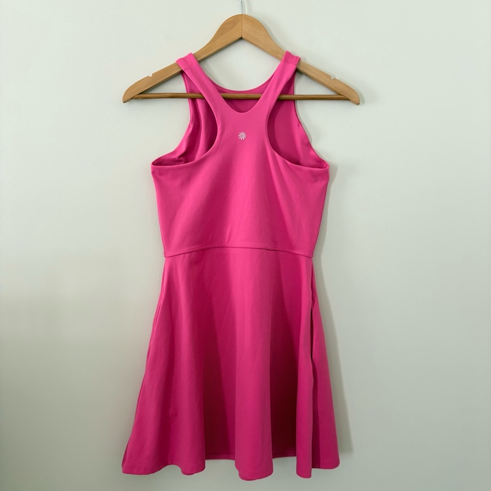 Athleta Conscious Dress Salvia Pink Tank Swing Athletic Racerback Tennis Small - Picture 4 of 11